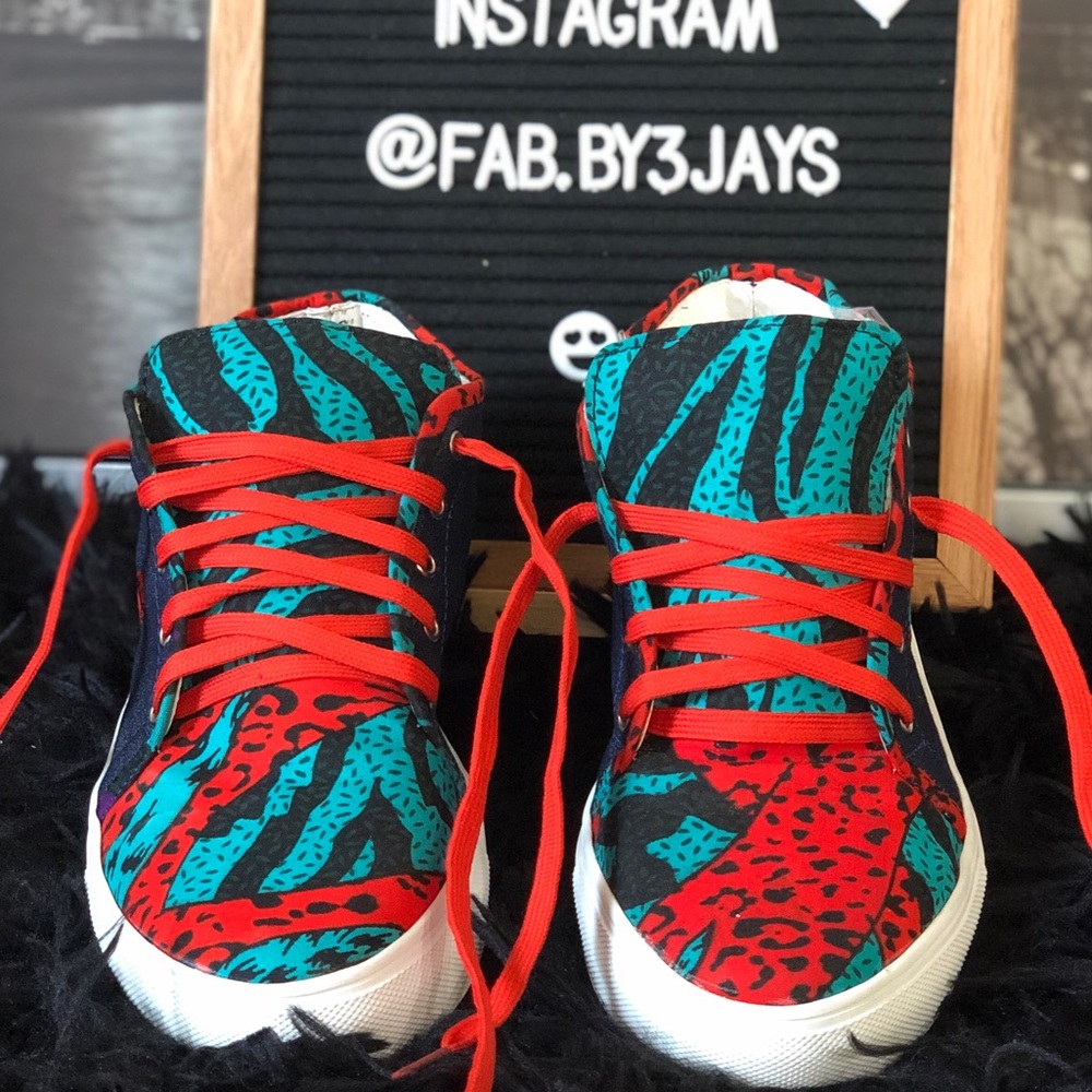 Ankara (African fabric) sneaker shoes